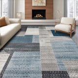 Ultra Soft Area Rug, Non Slip, Stain Resistant, Washable Area Rugs for Living Room, Bedroom, Chic Taupe Geometric Aesthetic(Gray)