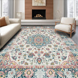 Chic Taupe Geometric Arrangement(Ivory)