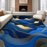 Contemporary Abstract Color Splash(Blue)