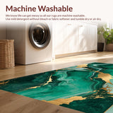 Chic Green Gold Artful Fusion(Green)