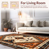 Western Earth Tones Circle Motif(Beige)