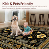 Intricate Ethnic Tiled Arrangement(Black)