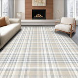 Contemporary Minimalist Gingham Motif(Beige)