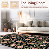 Chic Black and Pink Blossom Style(Black)