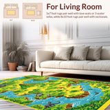 Vivid Dino Trail Imagination Canvas(Green)