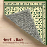 Artisan Trellis with Ornate Scrollwork and Contemporary Border(Beige)