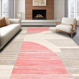 Ultra Soft Area Rug, Non Slip, Stain Resistant, Washable Area Rugs for Living Room, Bedroom, Elegant Fluid Artistic Expression(Beige)