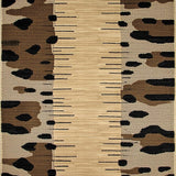 Ultra Soft Area Rug, Non Slip, Stain Resistant, Washable Area Rugs for Living Room, Bedroom, Vibrant Leopard Print Decor Statement(Beige)