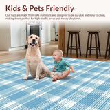 Chic Pastel Gingham Aesthetic(Blue)