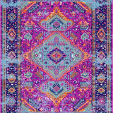 Ultra Soft Area Rug, Non Slip, Stain Resistant, Washable Area Rugs for Living Room, Bedroom, Bold Modern Geometric Layout(Purple)