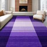 Ultra Soft Area Rug, Non Slip, Stain Resistant, Washable Area Rugs for Living Room, Bedroom, Warm Monochrome Plush Experience(Purple)