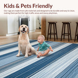 Lively Modern Geometric Weave(Blue)