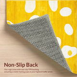 Ultra Soft Area Rug, Non Slip, Stain Resistant, Washable Area Rugs for Living Room, Bedroom, Elegant Cozy Shaggy Appeal(Yellow)