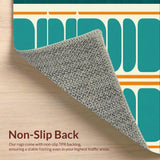 Teal Orange Artistic Stripes(Green)