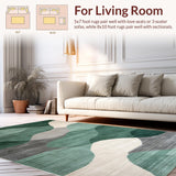 Sage Green Abstract Geometric Motif(Green)