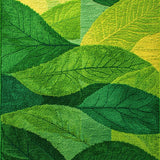 Ultra Soft Area Rug, Non Slip, Stain Resistant, Washable Area Rugs for Living Room, Bedroom, Lush Green Folk Art Inspiration(Green)