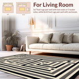 Elegant Faded Geometric Arrangement(Beige)