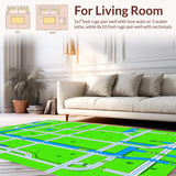 Fun Filled Vibrant Neighborhood Scene(Green)