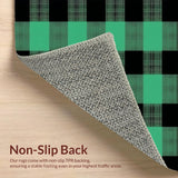 Charming Two Tone Checkered Elegance(Green)