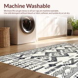 Modern Abstract Beige and Gray Motifs(Black)