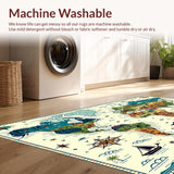 Interactive Global Explorer Play Circle with Continents for Classroom(Green)