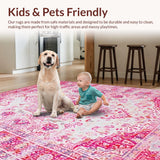 Chic Retro Circular Motif(Pink)