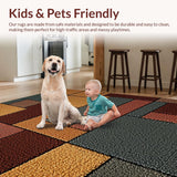 Ultra Soft Area Rug, Non Slip, Stain Resistant, Washable Area Rugs for Living Room, Bedroom, Multi-Colored Contemporary Entryway Non-Slip Rug(Beige)
