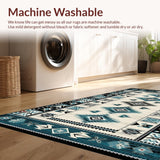 Artistic Black and White Tiled Motif(White)