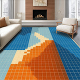 Lively Modern Diamond Design(Blue)