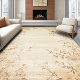 Ultra Soft Area Rug, Non Slip, Stain Resistant, Washable Area Rugs for Living Room, Bedroom, Boho Beige Runner Floral Long Entryway Mat(Beige)