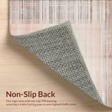 Ultra Soft Area Rug, Non Slip, Stain Resistant, Washable Area Rugs for Living Room, Bedroom, Modern Geometric Runner Floor(Gray)