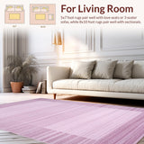Ultra Soft Area Rug, Non Slip, Stain Resistant, Washable Area Rugs for Living Room, Bedroom, Modernist Shag Rug Urban Elegance(Purple)