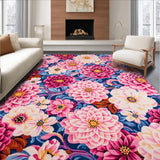 Chic Multihued Floral Composition(Blue)