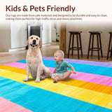 Charming Colorful Striped Visual Delight(Blue)