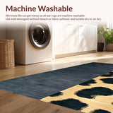 Ultra Soft Area Rug, Non Slip, Stain Resistant, Washable Area Rugs for Living Room, Bedroom, Sleek Contemporary Cheetah Aesthetic(Gray)