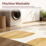 Ultra Soft Area Rug, Non Slip, Stain Resistant, Washable Area Rugs for Living Room, Bedroom, Palomino Beige Cow Print Area Modern Animal Skin Design(Beige)
