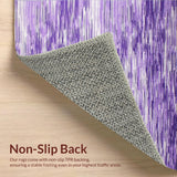 Ultra Soft Area Rug, Non Slip, Stain Resistant, Washable Area Rugs for Living Room, Bedroom, Luxurious Fluffy Mystic Swirl(Purple)