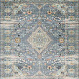 Ultra Soft Area Rug, Non Slip, Stain Resistant, Washable Area Rugs for Living Room, Bedroom, Sophisticated Low-Profile Geometric Design(Gray)