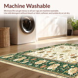 Ultra Soft Area Rug, Non Slip, Stain Resistant, Washable Area Rugs for Living Room, Bedroom, Neutral Beige Boho Area(Ivory)