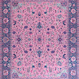 Ultra Soft Area Rug, Non Slip, Stain Resistant, Washable Area Rugs for Living Room, Bedroom, Coastal Oceanic Color Harmony(Pink)