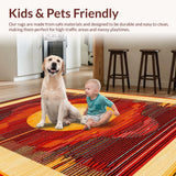Ultra Soft Area Rug, Non Slip, Stain Resistant, Washable Area Rugs for Living Room, Bedroom, Vibrant Funky Textured Shag Style(Yellow)