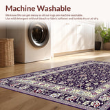 Ultra Soft Area Rug, Non Slip, Stain Resistant, Washable Area Rugs for Living Room, Bedroom, Whimsical Kids Room Aesthetic(Purple)