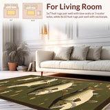 Earthy Tones Nature Inspired Motif(Green)
