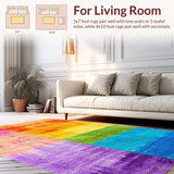 Ultra Soft Area Rug, Non Slip, Stain Resistant, Washable Area Rugs for Living Room, Bedroom, Soft Colorful Kids Room Princess Themed Fuzzy Rug(Yellow)