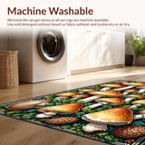 Ultra Soft Area Rug, Non Slip, Stain Resistant, Washable Area Rugs for Living Room, Bedroom, Whimsical Non-Slip Floor Rugs for Kitchen Comfort(Orange)