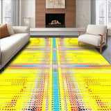 Ultra Soft Area Rug, Non Slip, Stain Resistant, Washable Area Rugs for Living Room, Bedroom, Rustic Warm Gradient Style(Yellow)