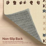 Ultra Soft Area Rug, Non Slip, Stain Resistant, Washable Area Rugs for Living Room, Bedroom, Charming Neutral Toned Animal Design(Beige)