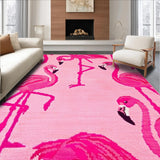 Ultra Soft Area Rug, Non Slip, Stain Resistant, Washable Area Rugs for Living Room, Bedroom, Vibrant Cute Animal Design(Pink)