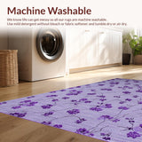 Ultra Soft Area Rug, Non Slip, Stain Resistant, Washable Area Rugs for Living Room, Bedroom, Modern Stylish Shag Statement(Purple)