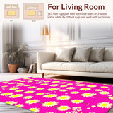 Sunny Yellow Flower Accents(Pink)